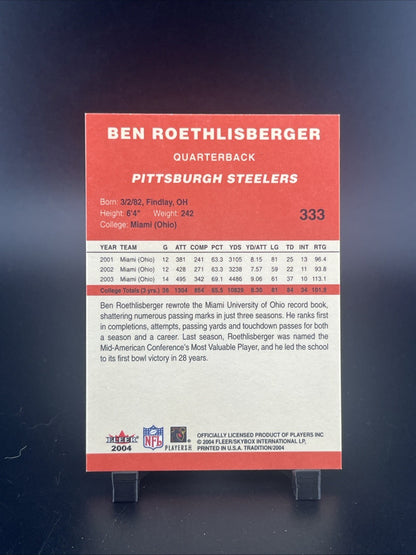 2004 Fleer Tradition - Ben Roethlisberger #333 (RC)