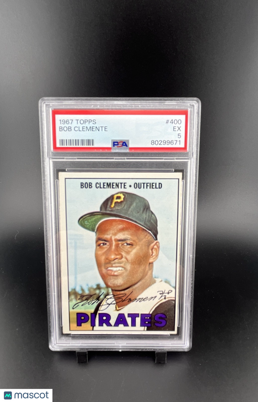 1967 Topps - Roberto Clemente #400 Bob on Card