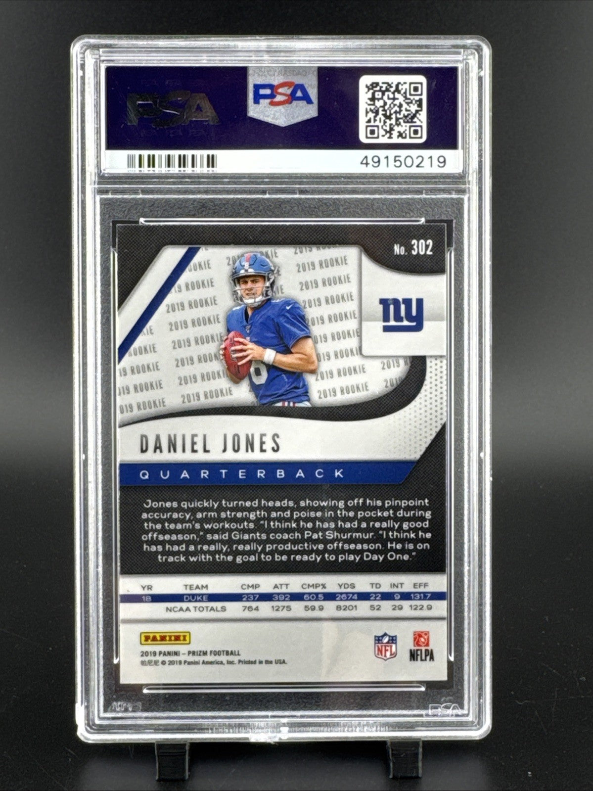 2019 Panini Prizm - Rookies Daniel Jones #302 (RC)