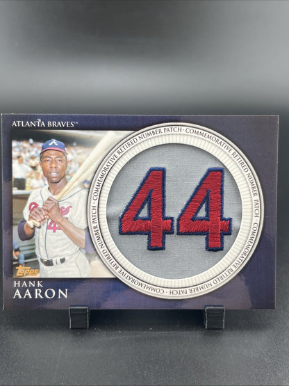 2012 Topps - Manufactured Retired Number Patch Hank Aaron #RN-HA Braves