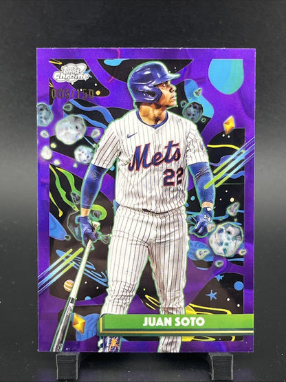 2025 Topps Cosmic Chrome - Juan Soto #143 Purple Nebula Refractor /150