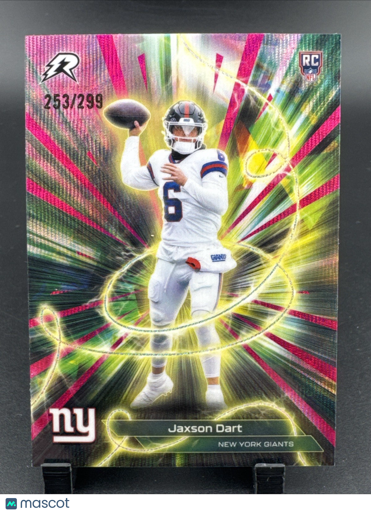 2025 Topps Resurgence - Conductors Jaxson Dart #C-13 Crimson Surge /299 RC)
