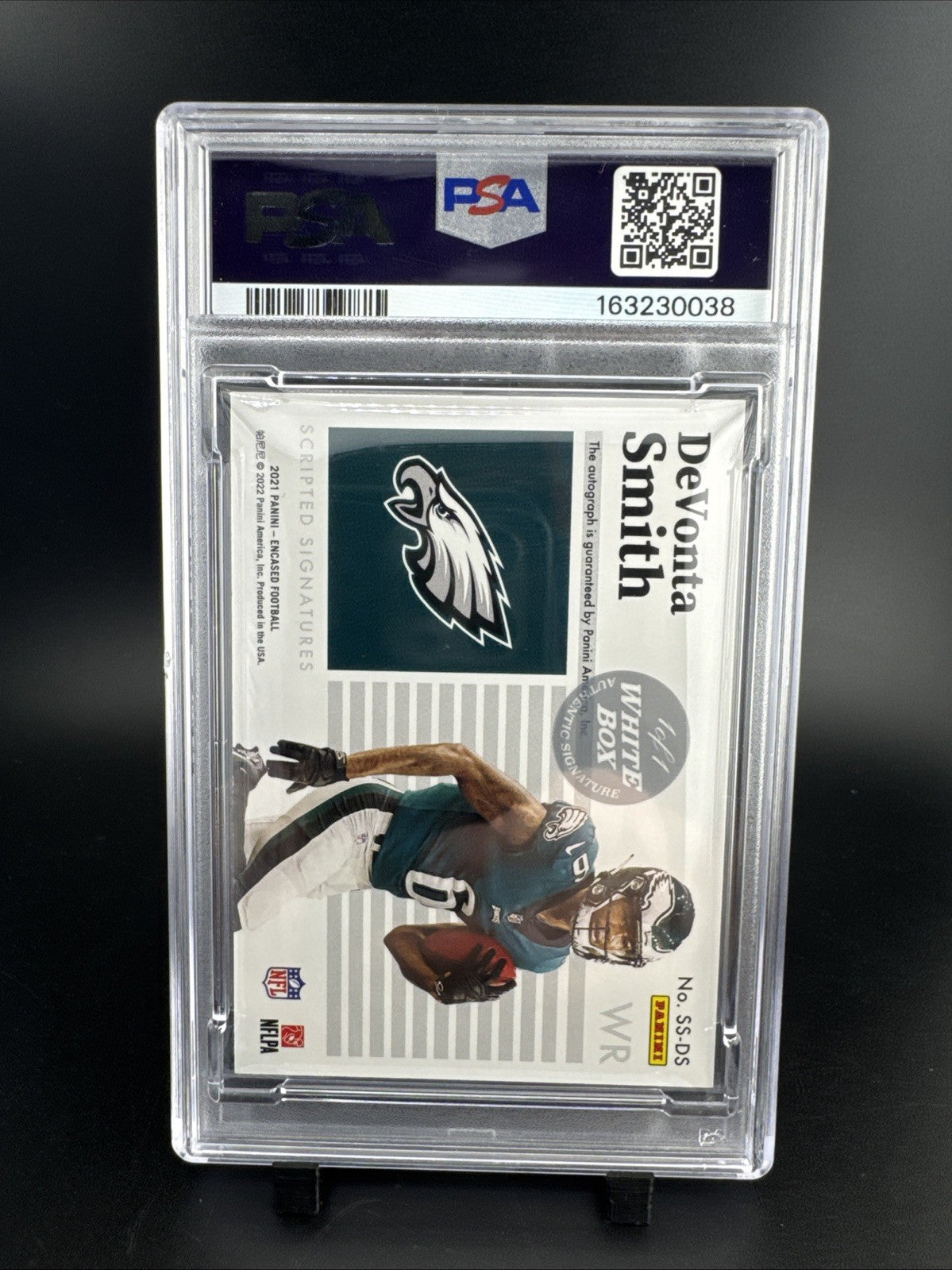 2021 encased devonta smith 1/1 auto