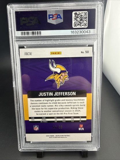 2025 Panini Revolution - Justin Jefferson #50 Fractal /99