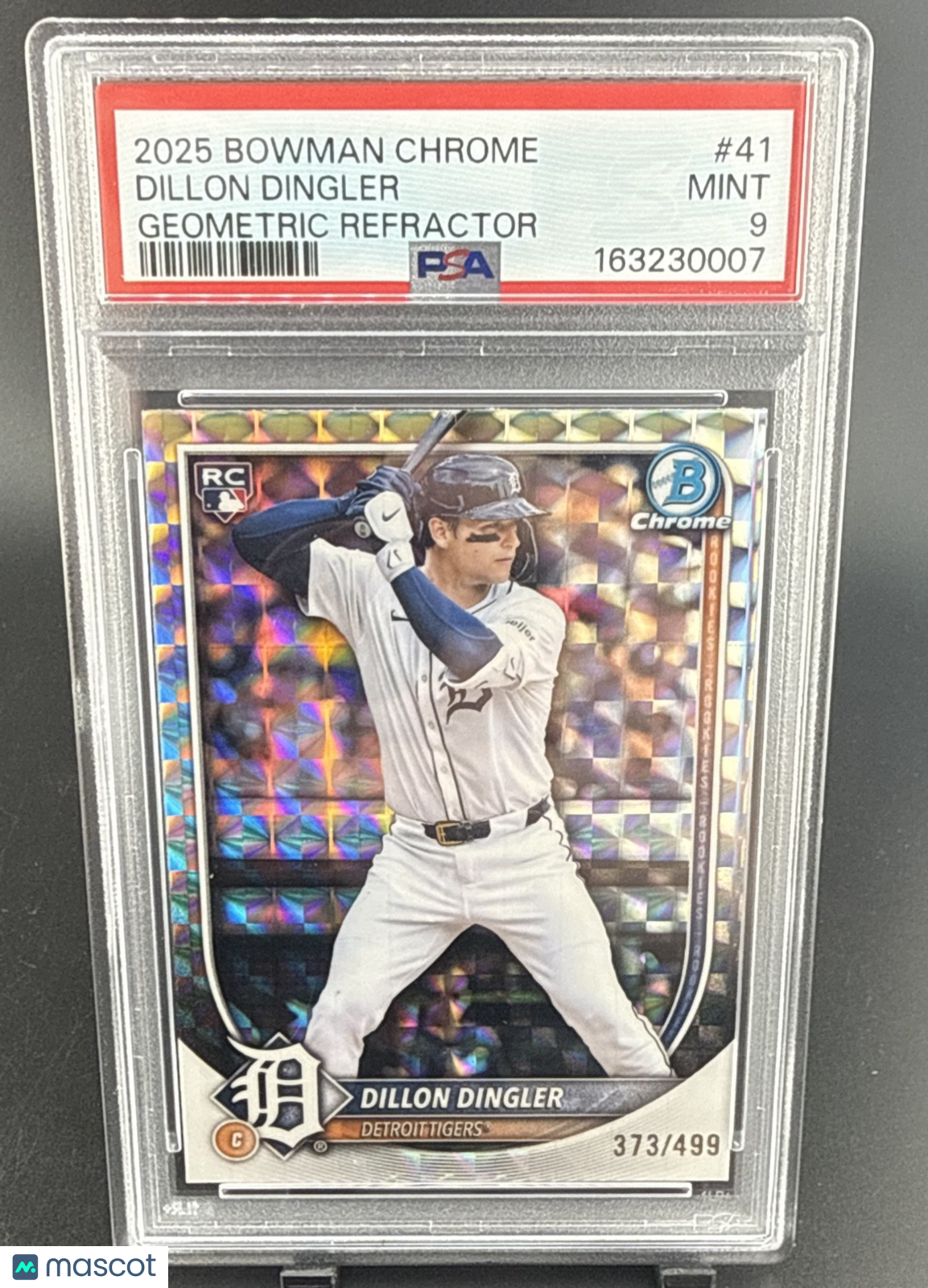 2025 Bowman Chrome - Dillon Dingler, Dillon Dingler #41 Geometric Refractor /499