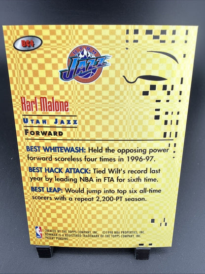1997-98 Bowman's Best - Best Cuts Atomic Refractor #BC4 Karl Malone