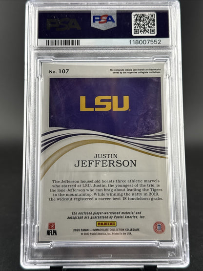 2020 Panini Immaculate Collection Collegiate - Rookie Patch Autographs Justin...