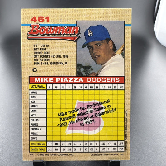 1992 Bowman - Mike Piazza #461 (RC)