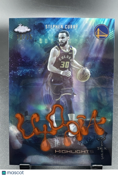 2026 Topps Chrome Steph Curry Orange Refractor Utopia /25 #UH-11