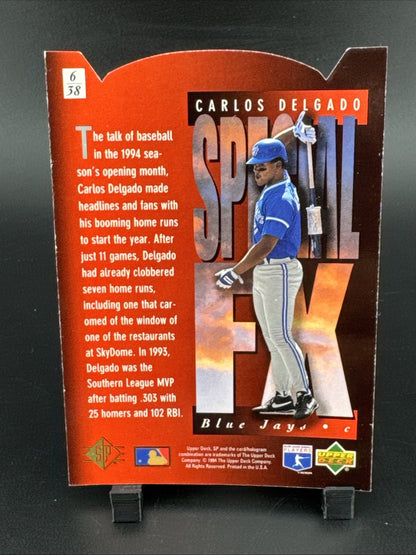 1994 Upper Deck SP - Holoview Fx Carlos Delgado #6 Special Fx Die-Cut