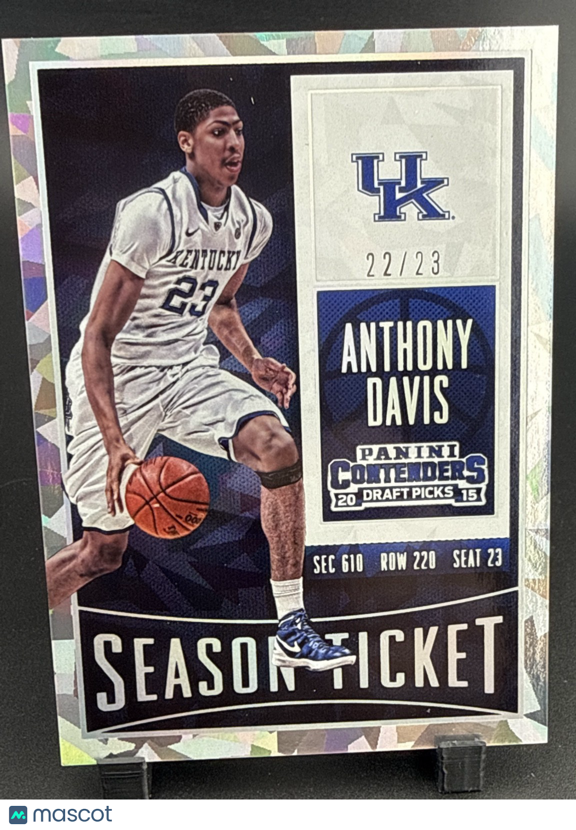 2015-16 Panini Contenders Draft Picks - Season Ticket Anthony Davis #9 /23