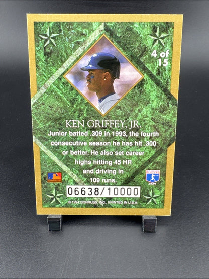 1994 Leaf - Gold Leaf Stars Ken Griffey Jr #4 /10000