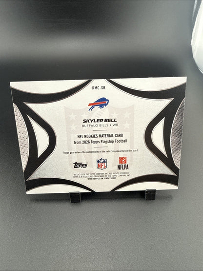 Topps 2026 Flagship Football NFL Rookies Material Skyler Bell #RMC-SB Bills