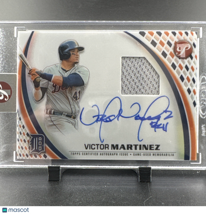 2026 Topps Pristine Victor Martinez On Card Auto Game Used Patch