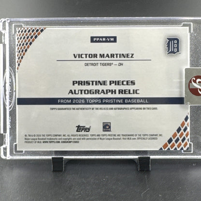 2026 Topps Pristine Victor Martinez On Card Auto Game Used Patch
