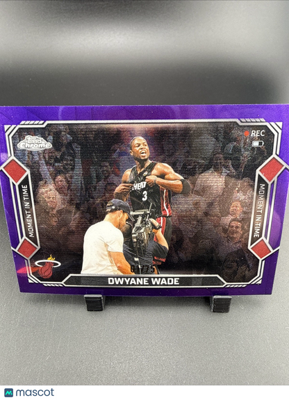 2025-26 Topps Chrome Update - Dwayne Wade Moment In Time Purple /75