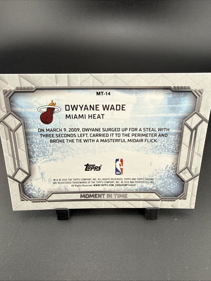2025-26 Topps Chrome Update - Dwayne Wade Moment In Time Purple /75