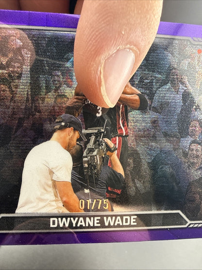 2025-26 Topps Chrome Update - Dwayne Wade Moment In Time Purple /75