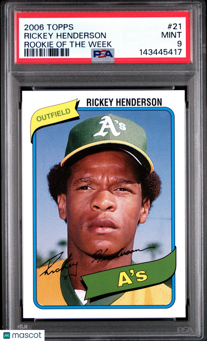 2021 Topps Tribute - Rickey Henderson #21
