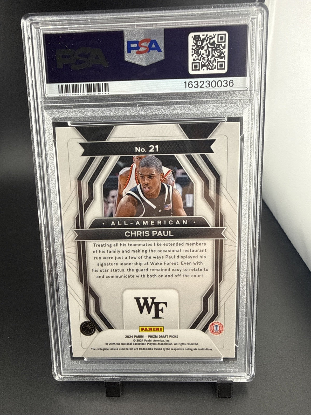 2024-25 Panini Prizm Draft Picks - All-American Chris Paul #21 Silver Prizm