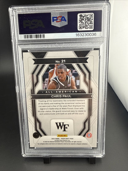 2024-25 Panini Prizm Draft Picks - All-American Chris Paul #21 Silver Prizm