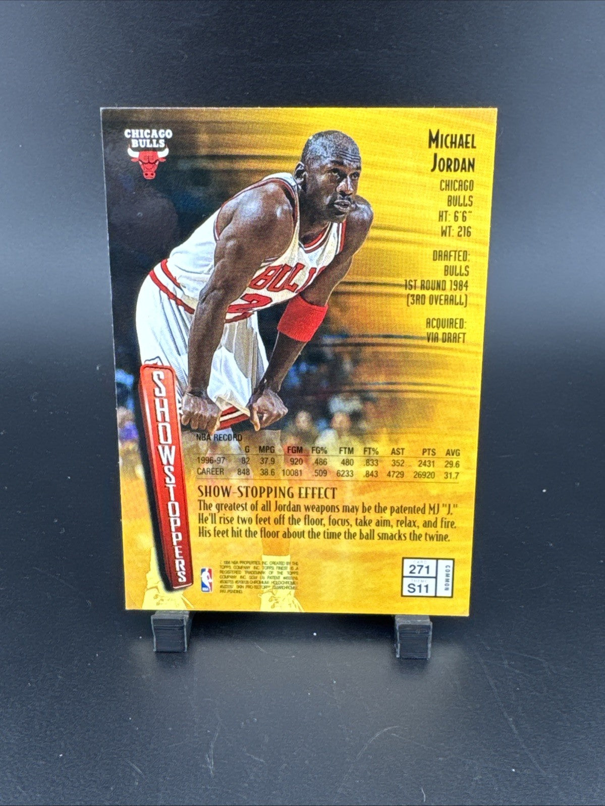 1997-98 Topps Finest - Common Bronze Michael Jordan #271