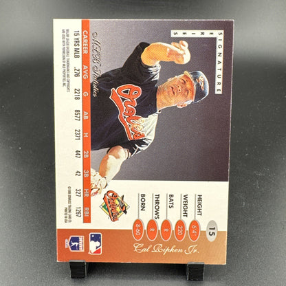 1996 Leaf Signature Series - Cal Ripken #15 Press Proof Gold