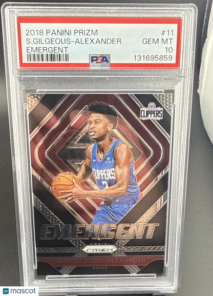 2018-19 Panini Prizm - Emergent Shai Gilgeous-Alexander #11 (RC)