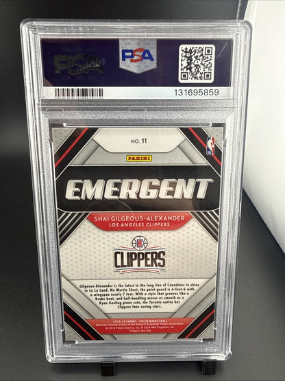 2018-19 Panini Prizm - Emergent Shai Gilgeous-Alexander #11 (RC)