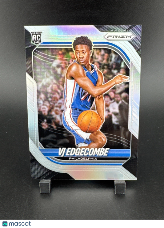 VJ Edgecombe 2025-26 Panini Prizm Basketball Silver Prizm 76ers Rookie #5