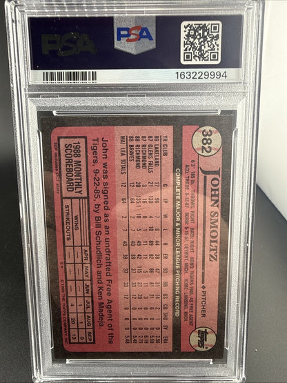 1989 Topps - John Smoltz #382 (RC)