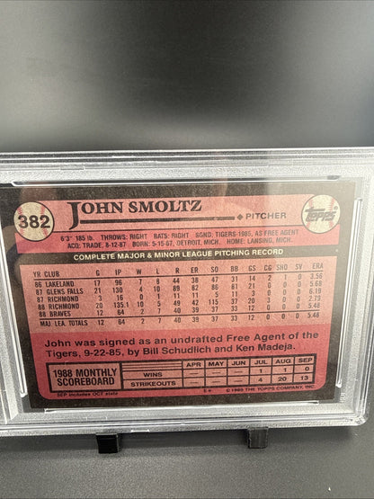 1989 Topps - John Smoltz #382 (RC)