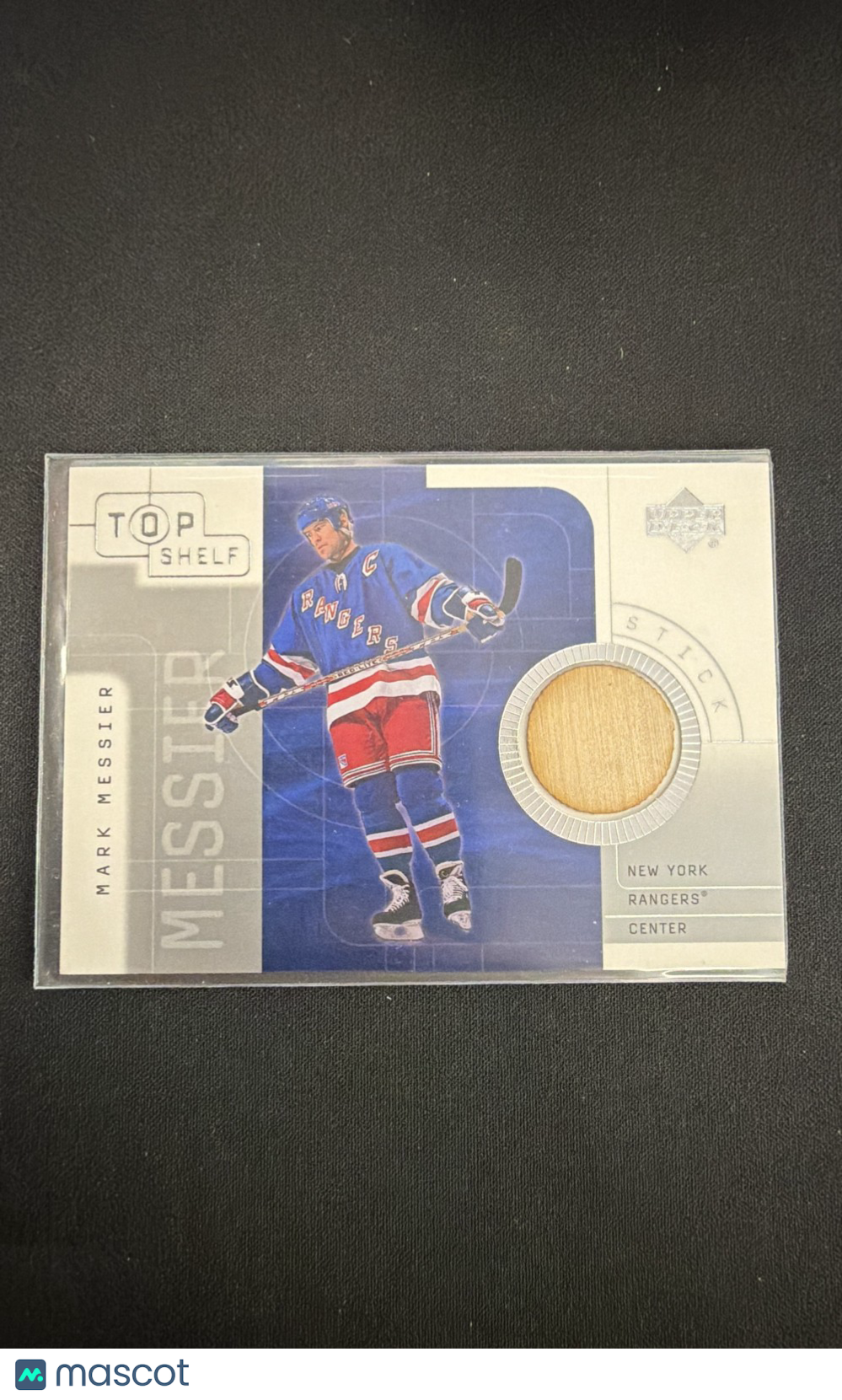 2001-02 Upper Deck Top Shelf - Game-Used Sticks Mark Messier #S-MM (MEM)