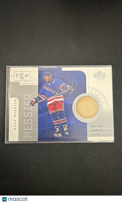 2001-02 Upper Deck Top Shelf - Game-Used Sticks Mark Messier #S-MM (MEM)