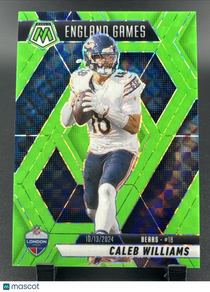 2025 Panini Mosaic Caleb Williams #253 Green Mosaic Prizm 6/10 Bears London Game