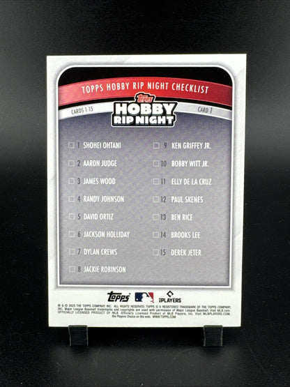 2025 Topps Hobby Rip Night - Shohei Ohtani #1 Gold