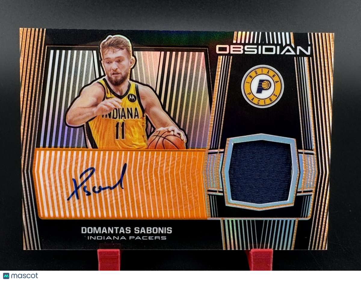 2019-20 Panini Obsidian Domantas Sabonis Orange Electric Etch Game-worn Auto /50