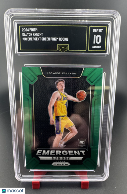 2024-25 Panini Prizm - Emergent Dalton Knecht #10 Green Prizm (RC)