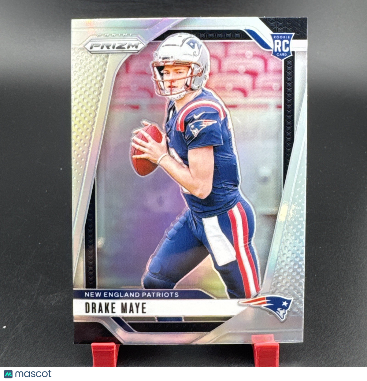 Drake Maye 2024 Panini Prizm RC No. 329 Silver Prizm Rookie Card