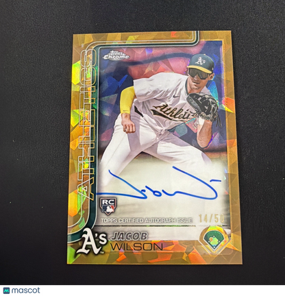 2025 Topps Chrome Update GOLD Sapphire Edition - Autographs Jacob Wilson /50
