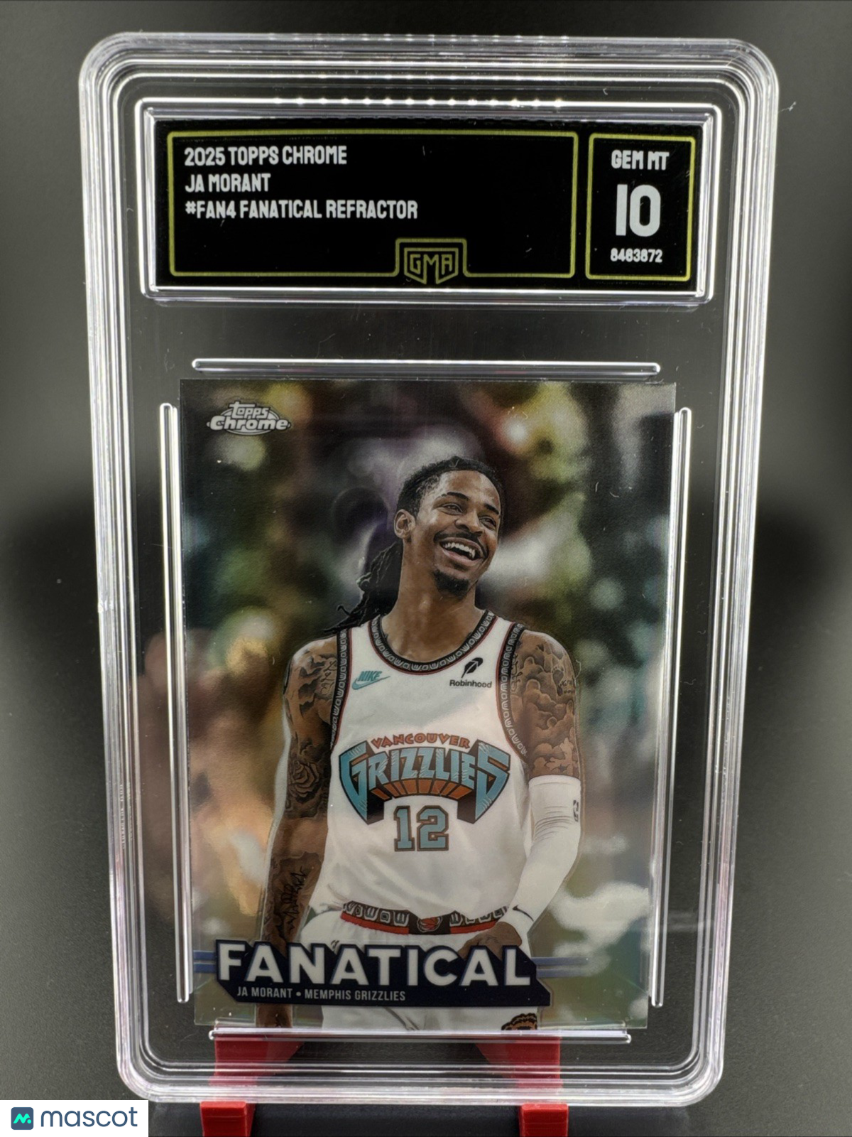 Topps 2025-26 Chrome Ja Morant Fanatical Insert #FAN-4 Grizzlies NBA GMA 10