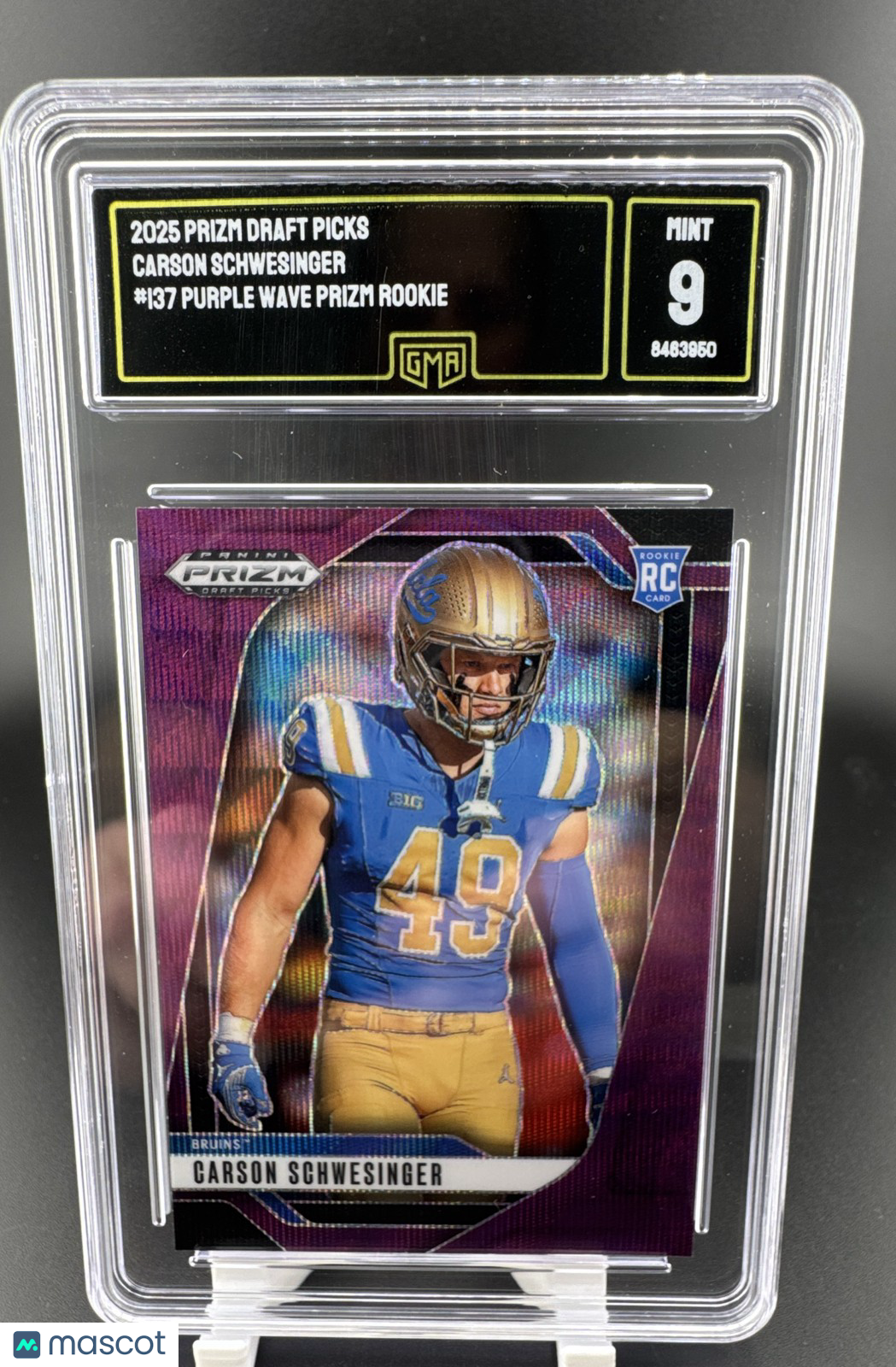 2025 Panini Prizm Draft Picks - Carson Schwesinger #137 Purple Wave Prizm (RC)