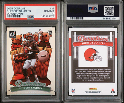 2025 Panini Donruss - Downtown! Shedeur Sanders #17 Oversized (RC)