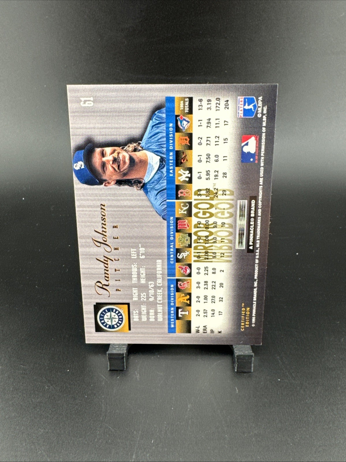 1995 Select Certified Edition - Randy Johnson #61 Mirror Gold