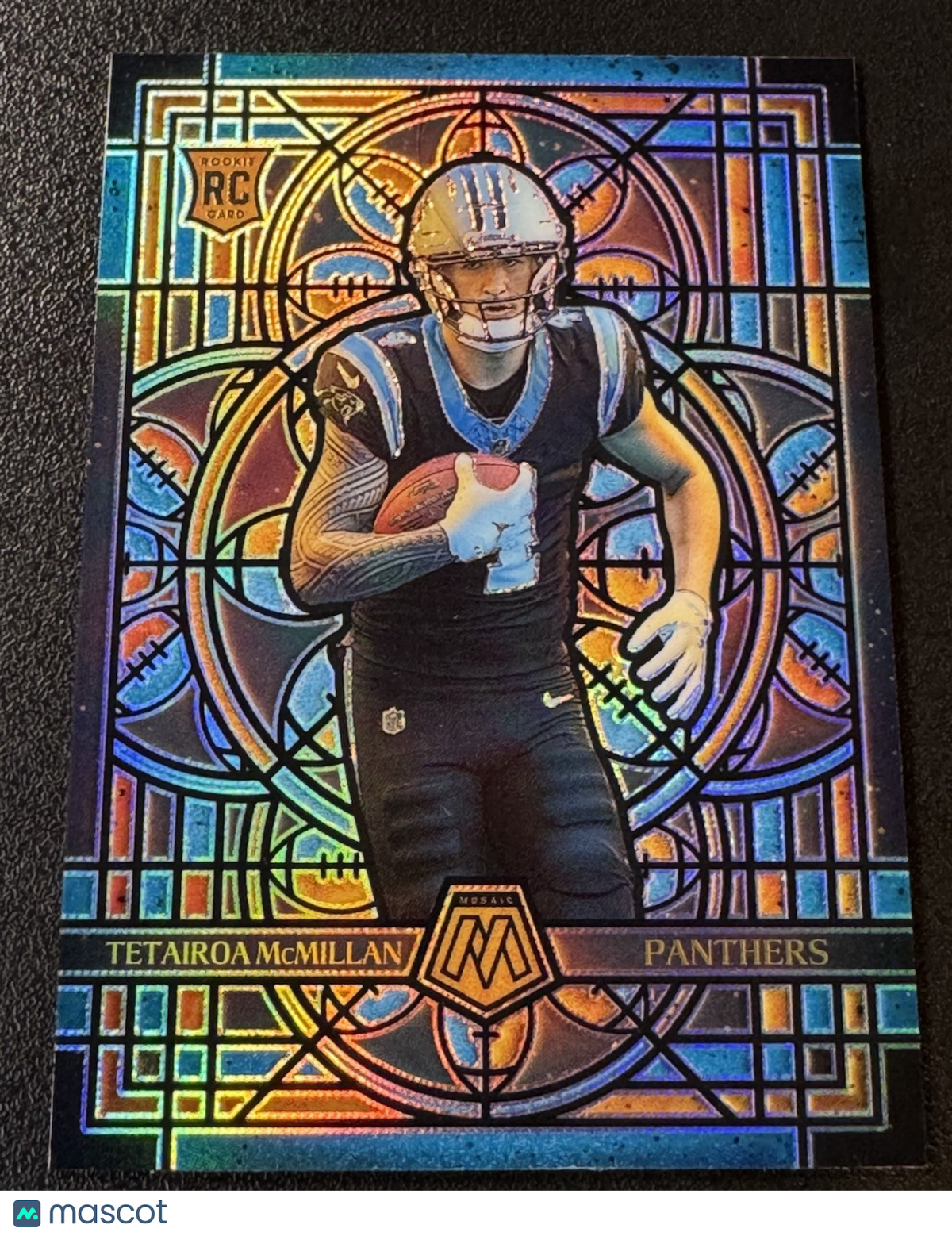 2025 Mosaic Tetairoa McMillan RC Stained Glass SSP Case Hit Prizm #3 Panthers