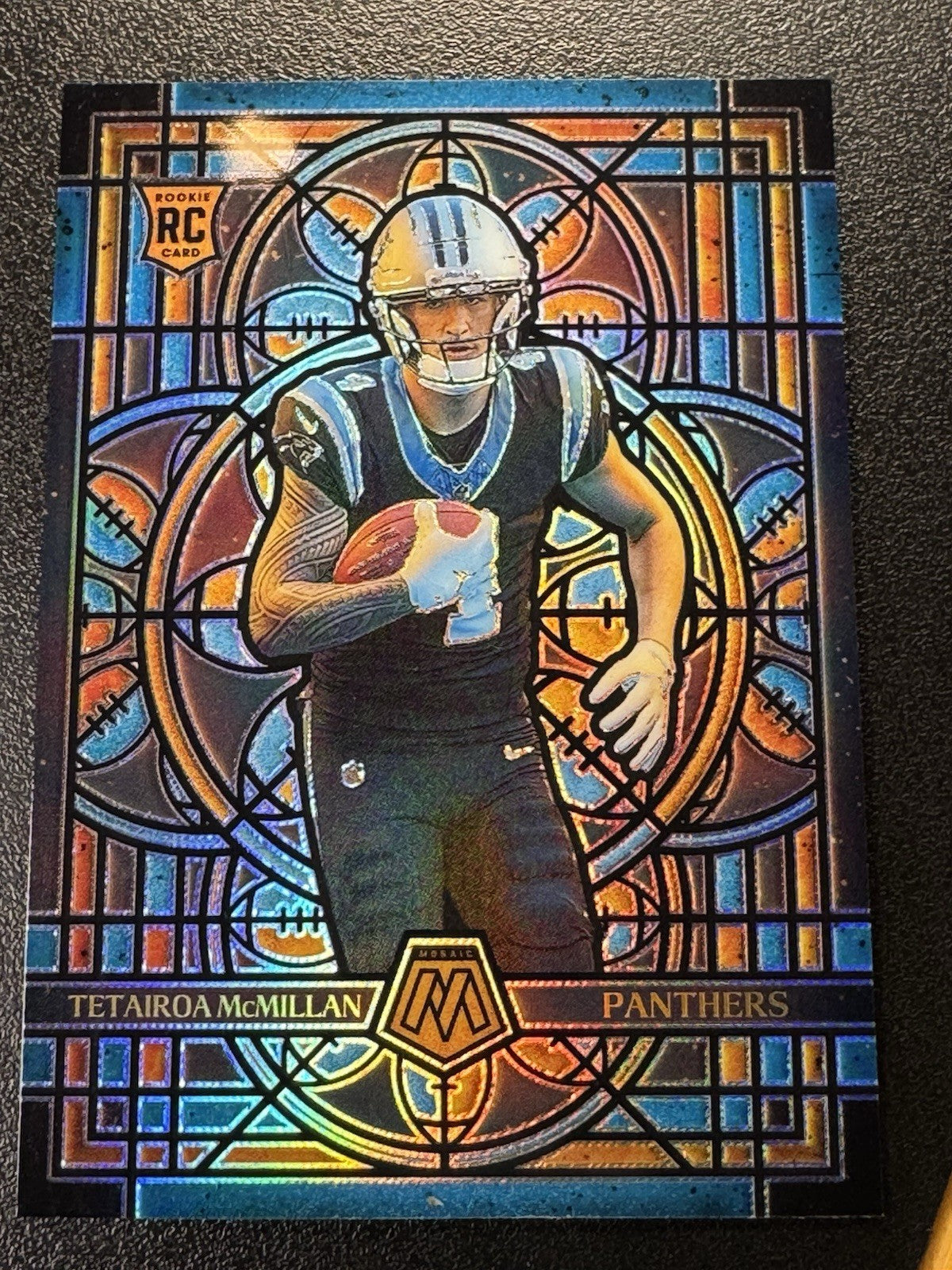 2025 Mosaic Tetairoa McMillan RC Stained Glass SSP Case Hit Prizm #3 Panthers