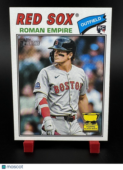 2026 Topps Heritage Roman Anthony RC Nickname Variation Roman Empire SSP Boston