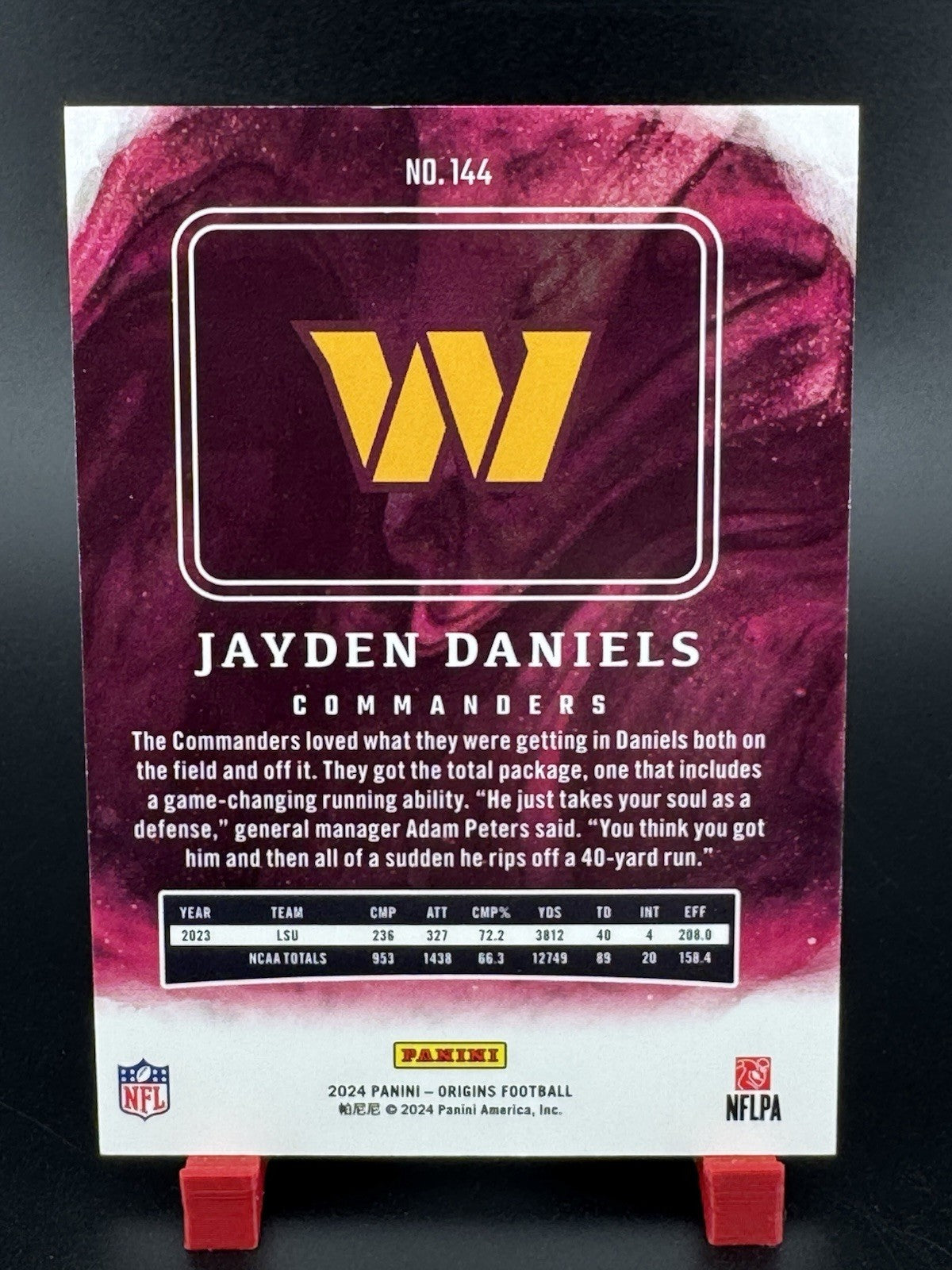 2024 Panini Origins - Rookies Jayden Daniels #144 (RC)