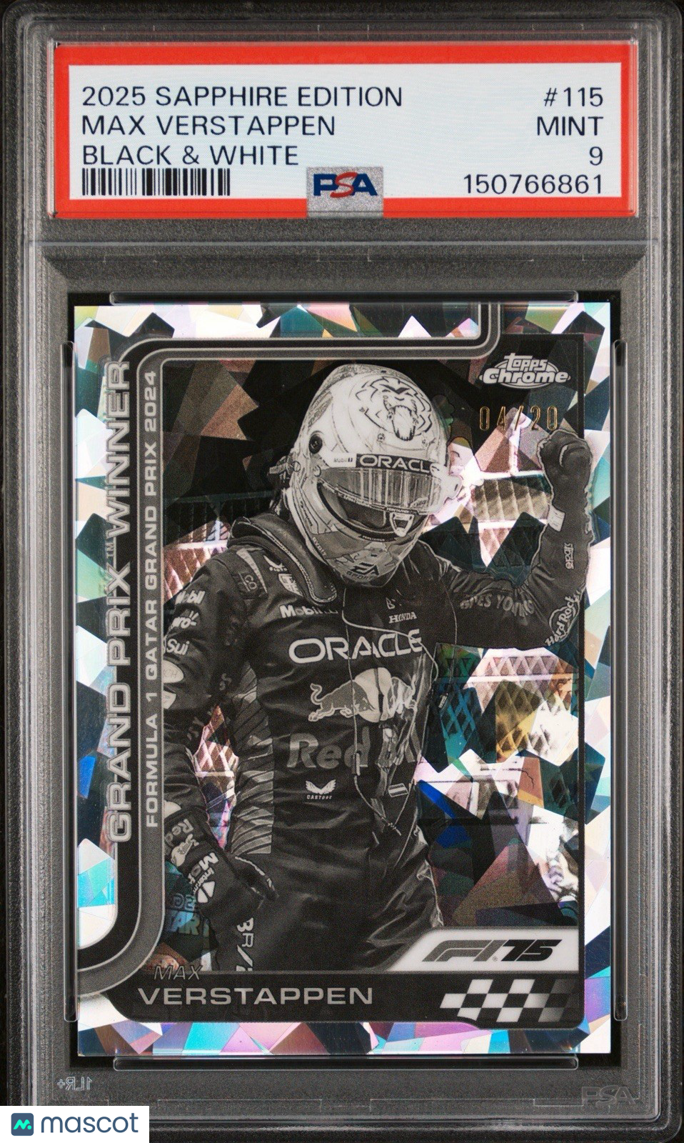 2025 Topps Chrome Sapphire Edition Formula 1 - F1 Drivers Max Verstappen /20