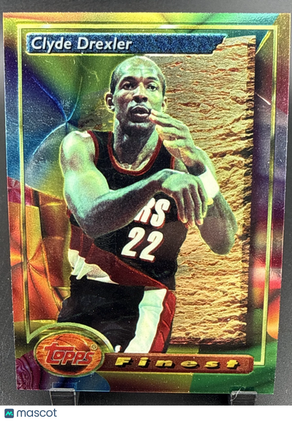 1993-94 Topps Finest - Clyde Drexler #74 Refractor